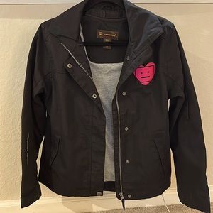 Short black cute Utility jacket